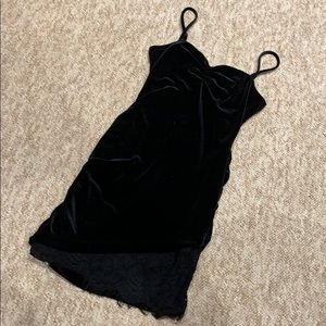 Forever 21 velvet black dress